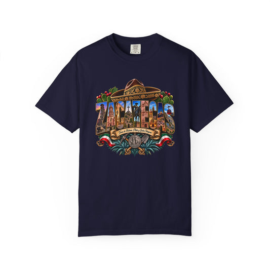 Zacatecas Postcard T-Shirt | Desert Cactus City Skyline