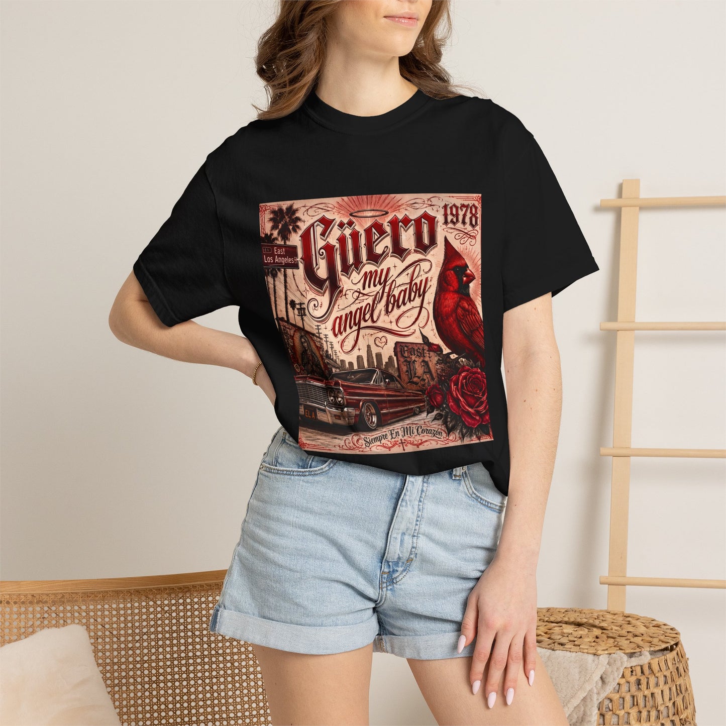 Retro 'Guero My Angel Baby' Graphic T-Shirt