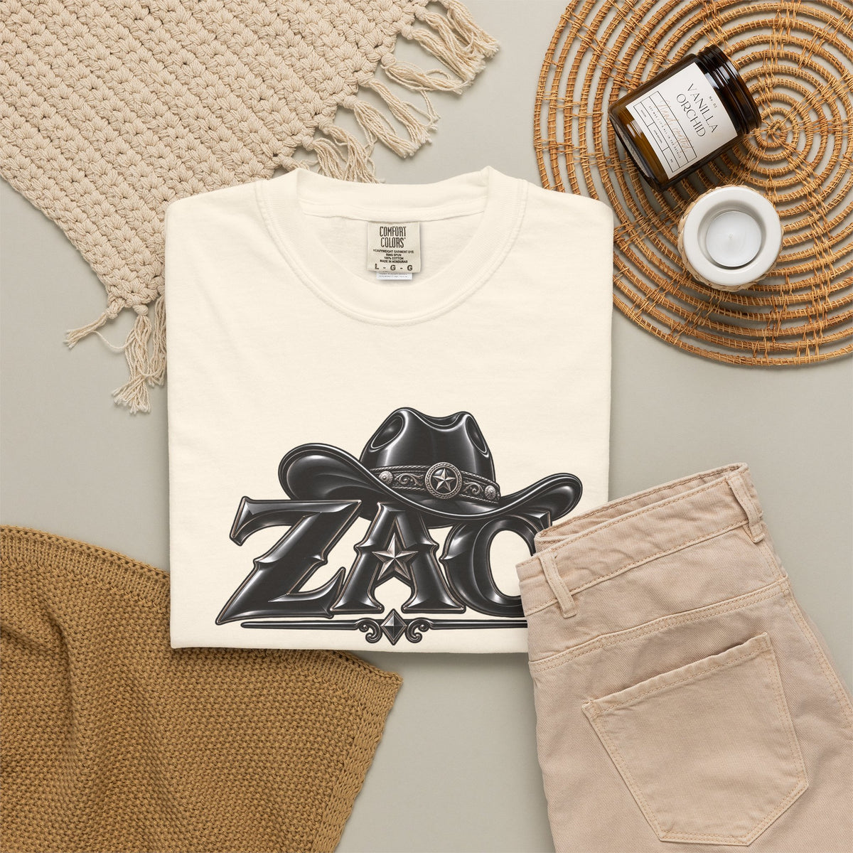 ZAC cowboy logo T-shirt | Western ranch graphic tee