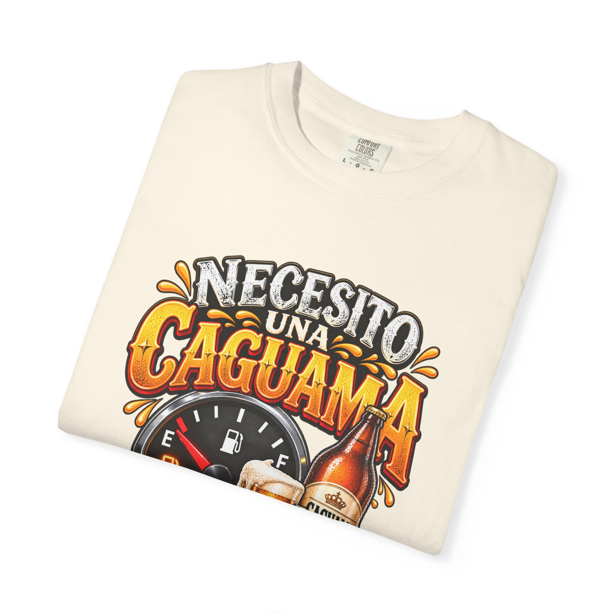 Necesito Una Caguama T-shirt | Beer Bottle, Mug & Lime Design