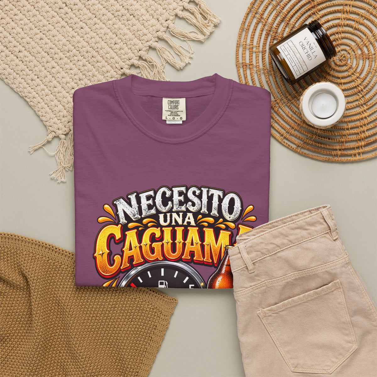 Necesito Una Caguama T-shirt | Beer Bottle, Mug & Lime Design
