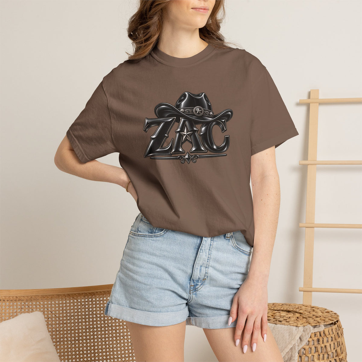 ZAC cowboy logo T-shirt | Western ranch graphic tee