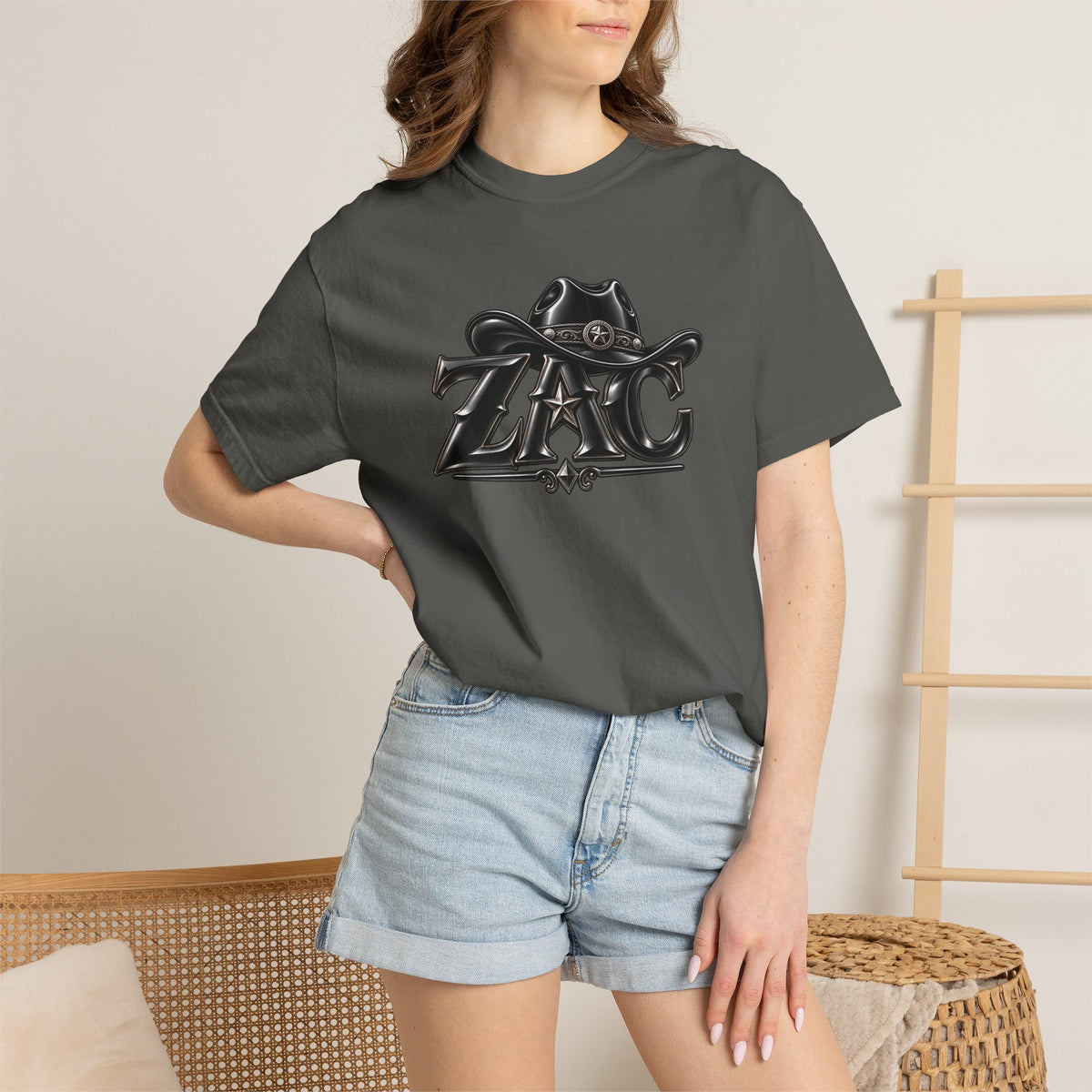 ZAC cowboy logo T-shirt | Western ranch graphic tee