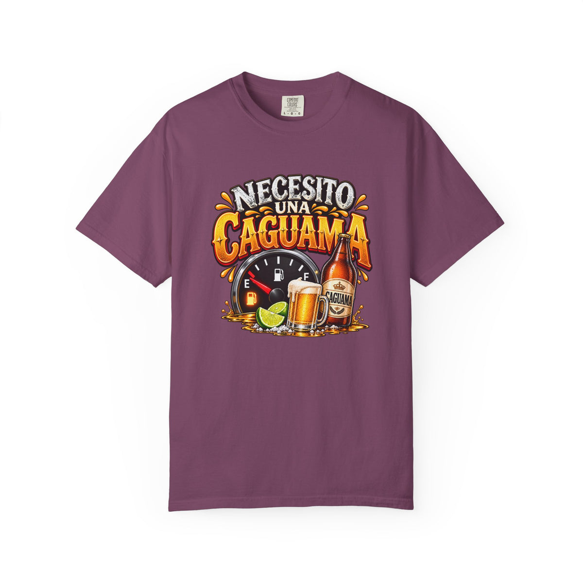 Necesito Una Caguama T-shirt | Beer Bottle, Mug & Lime Design