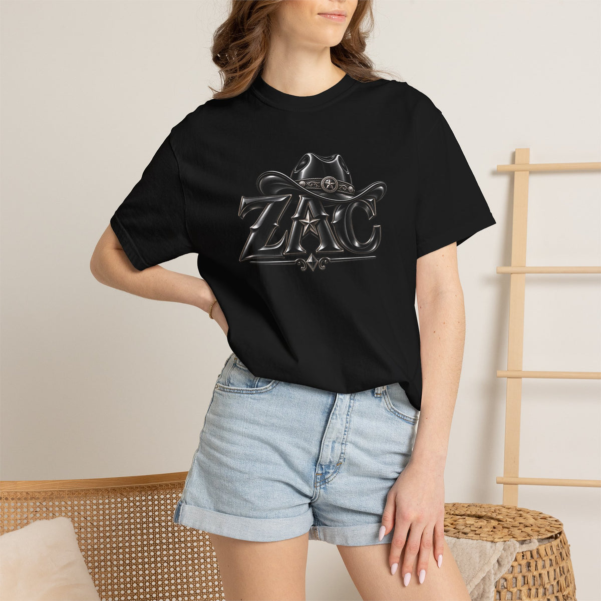 ZAC cowboy logo T-shirt | Western ranch graphic tee
