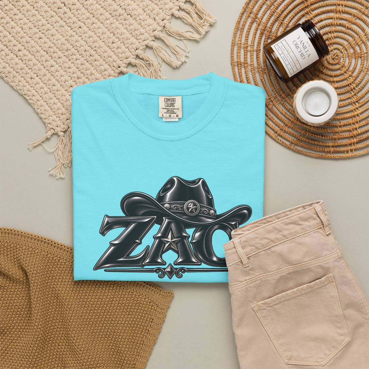 ZAC cowboy logo T-shirt | Western ranch graphic tee