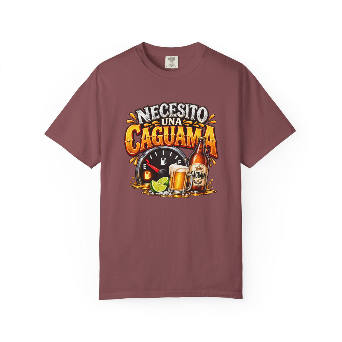 Necesito Una Caguama T-shirt | Beer Bottle, Mug & Lime Design