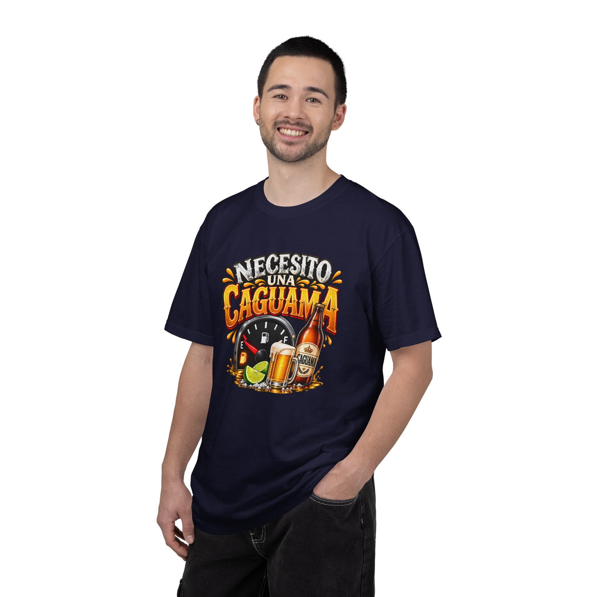 Necesito Una Caguama T-shirt | Beer Bottle, Mug & Lime Design