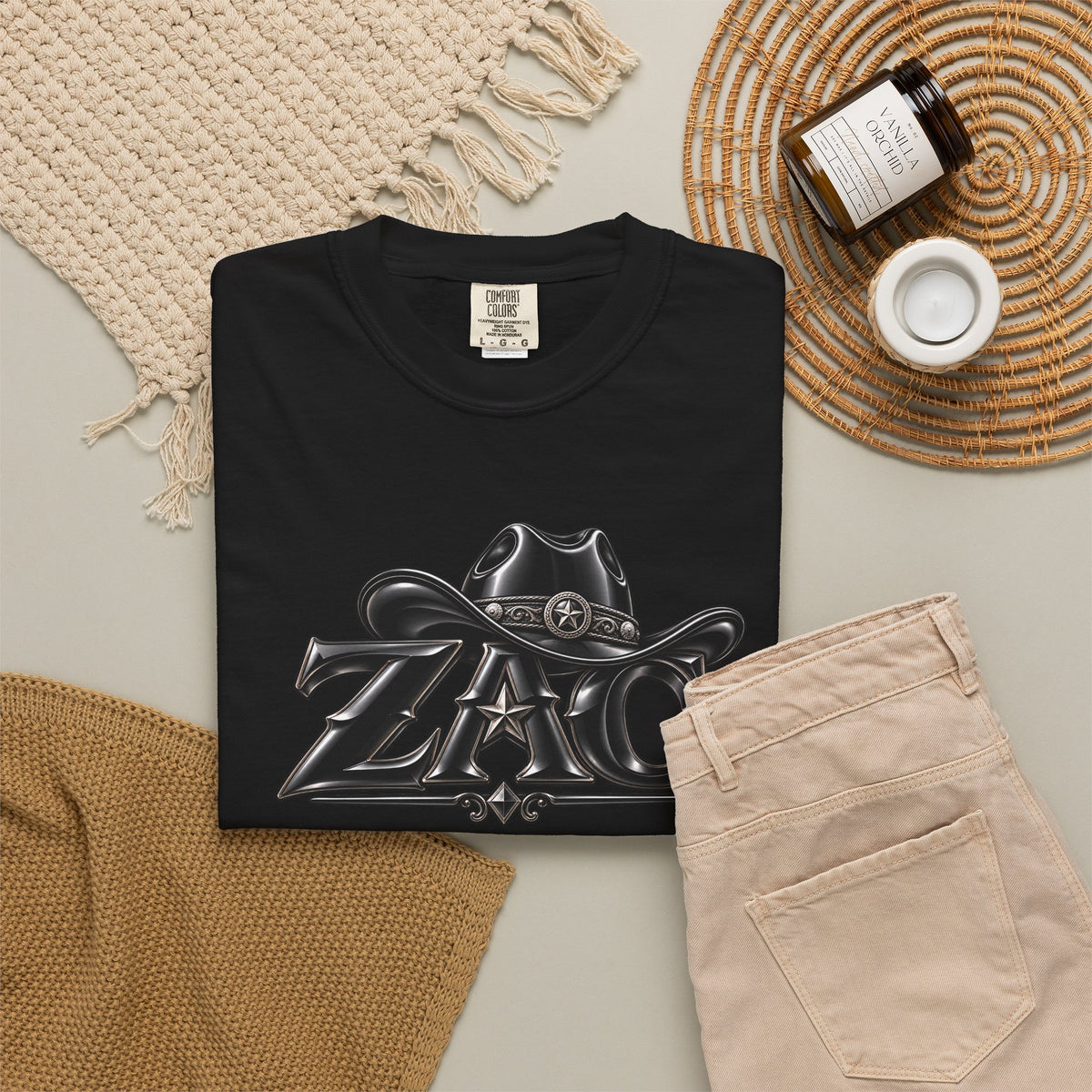 ZAC cowboy logo T-shirt | Western ranch graphic tee