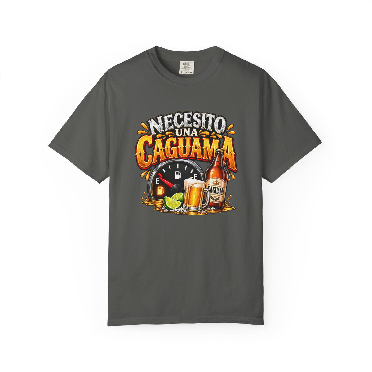 Necesito Una Caguama T-shirt | Beer Bottle, Mug & Lime Design