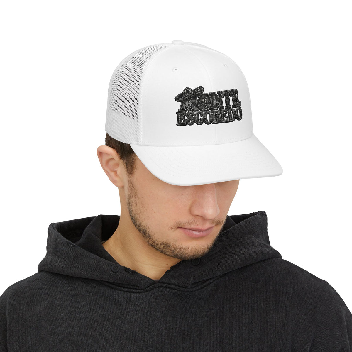 Monte Escobedo Hat | Embroidered Trucker Cap, Mesh Snapback