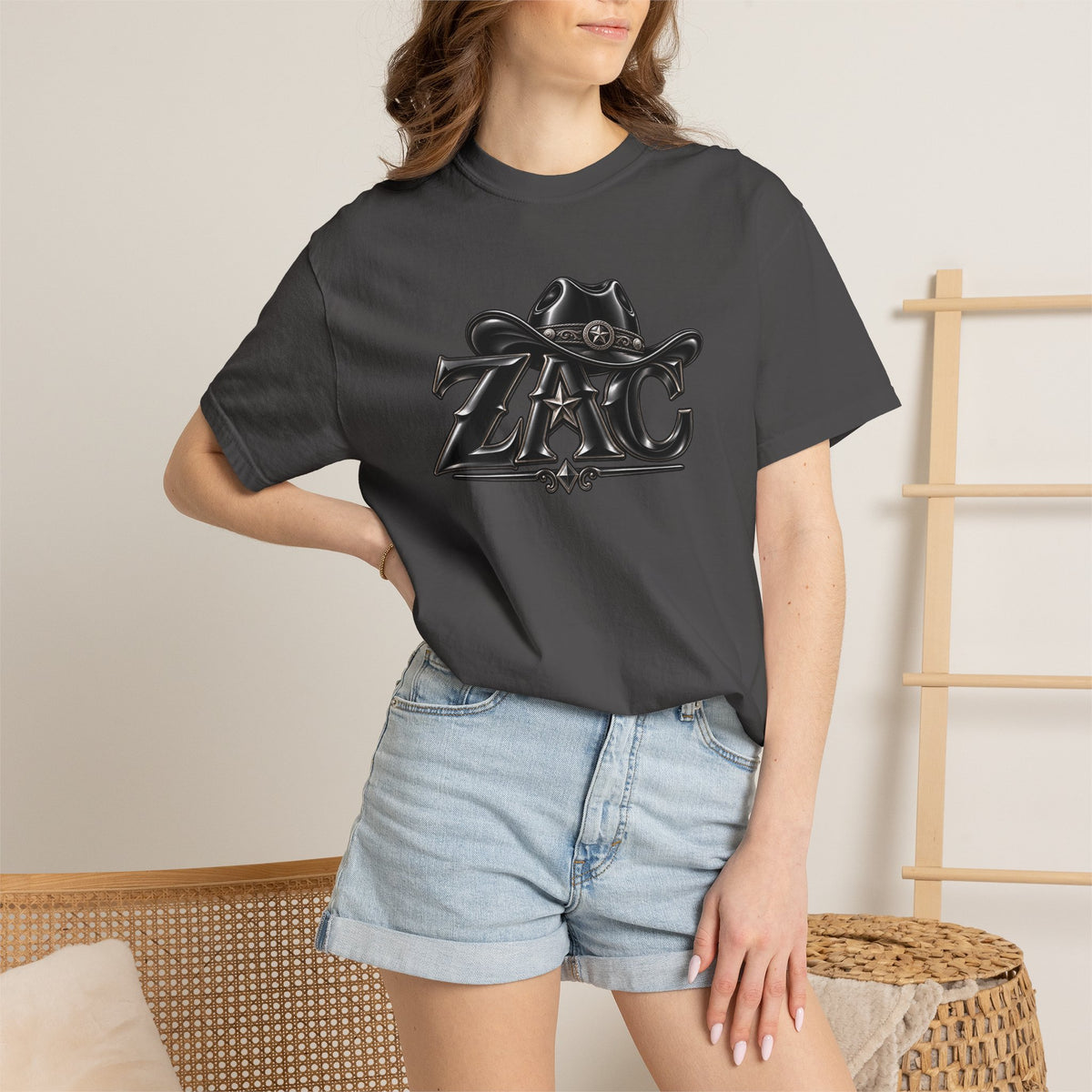 ZAC cowboy logo T-shirt | Western ranch graphic tee