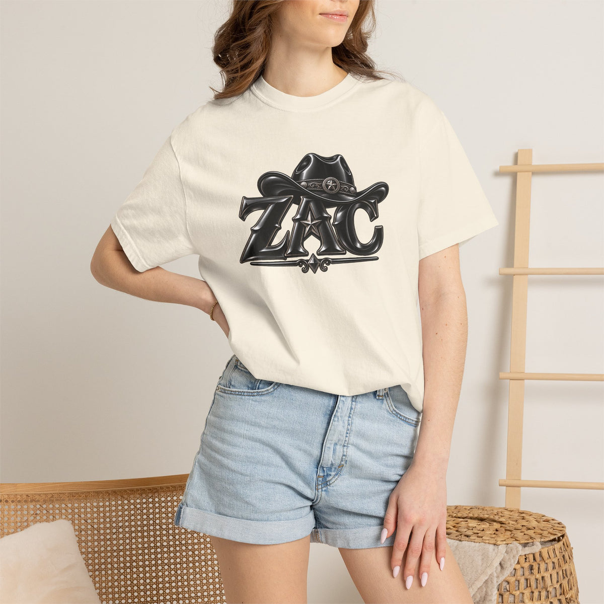 ZAC cowboy logo T-shirt | Western ranch graphic tee