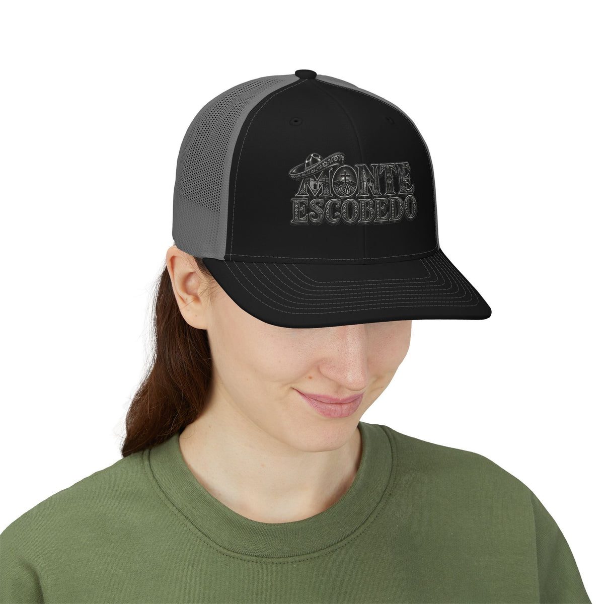 Monte Escobedo Hat | Embroidered Trucker Cap, Mesh Snapback