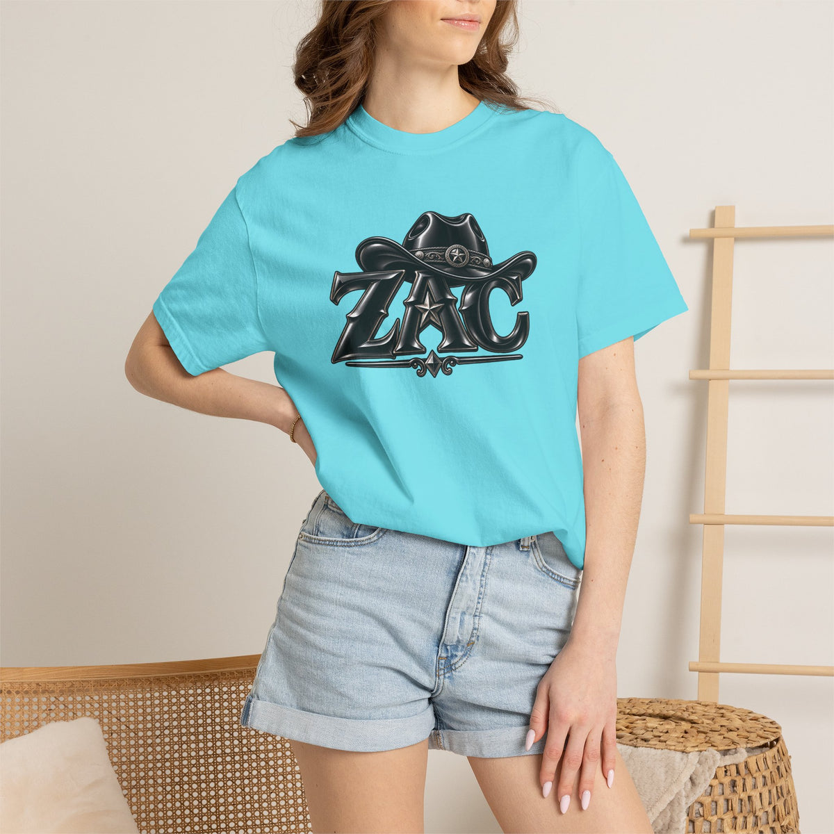 ZAC cowboy logo T-shirt | Western ranch graphic tee