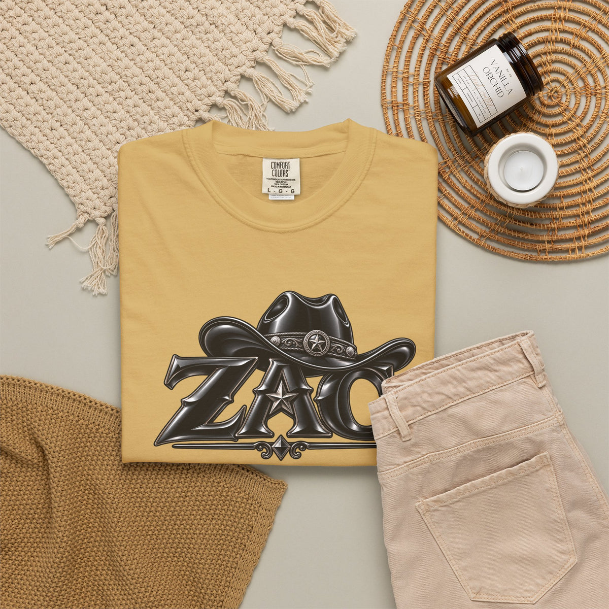 ZAC cowboy logo T-shirt | Western ranch graphic tee