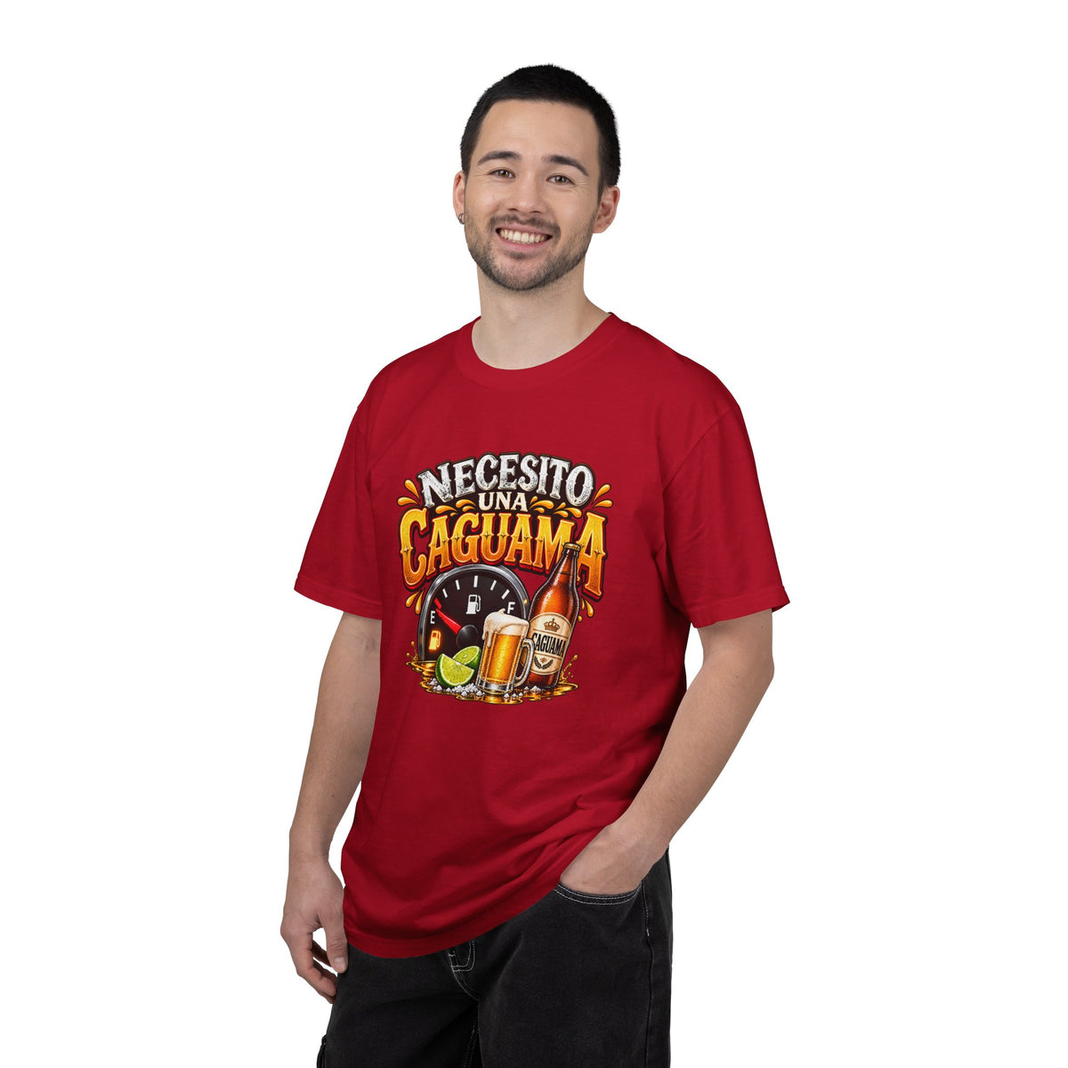 Necesito Una Caguama T-shirt | Beer Bottle, Mug & Lime Design