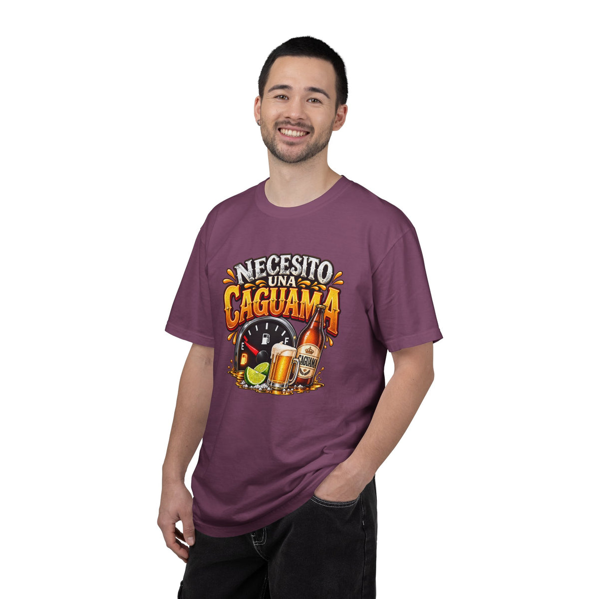 Necesito Una Caguama T-shirt | Beer Bottle, Mug & Lime Design