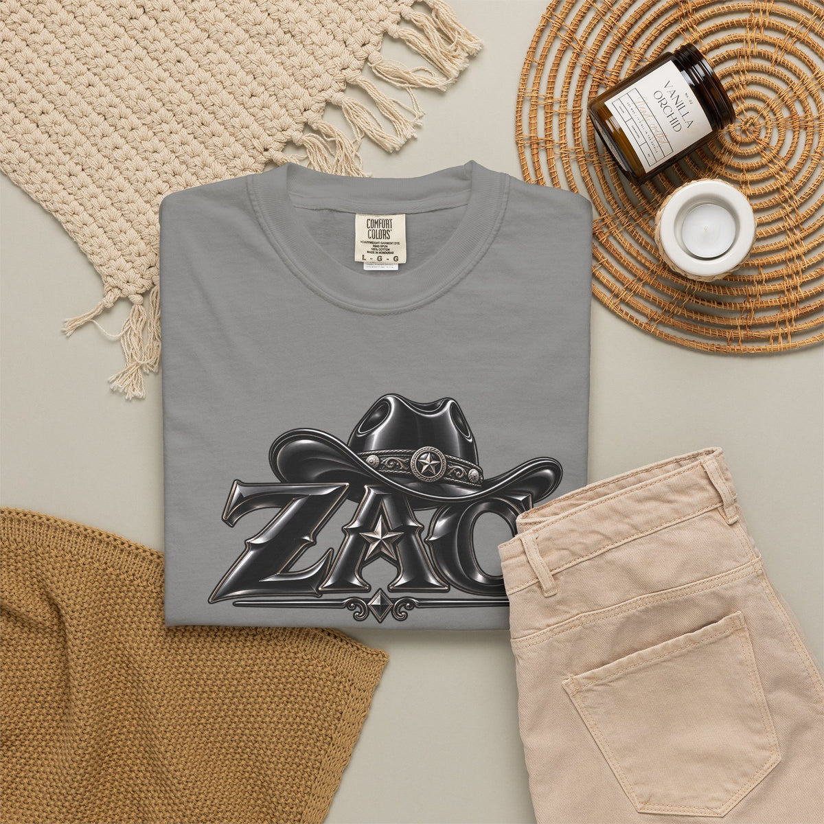ZAC cowboy logo T-shirt | Western ranch graphic tee