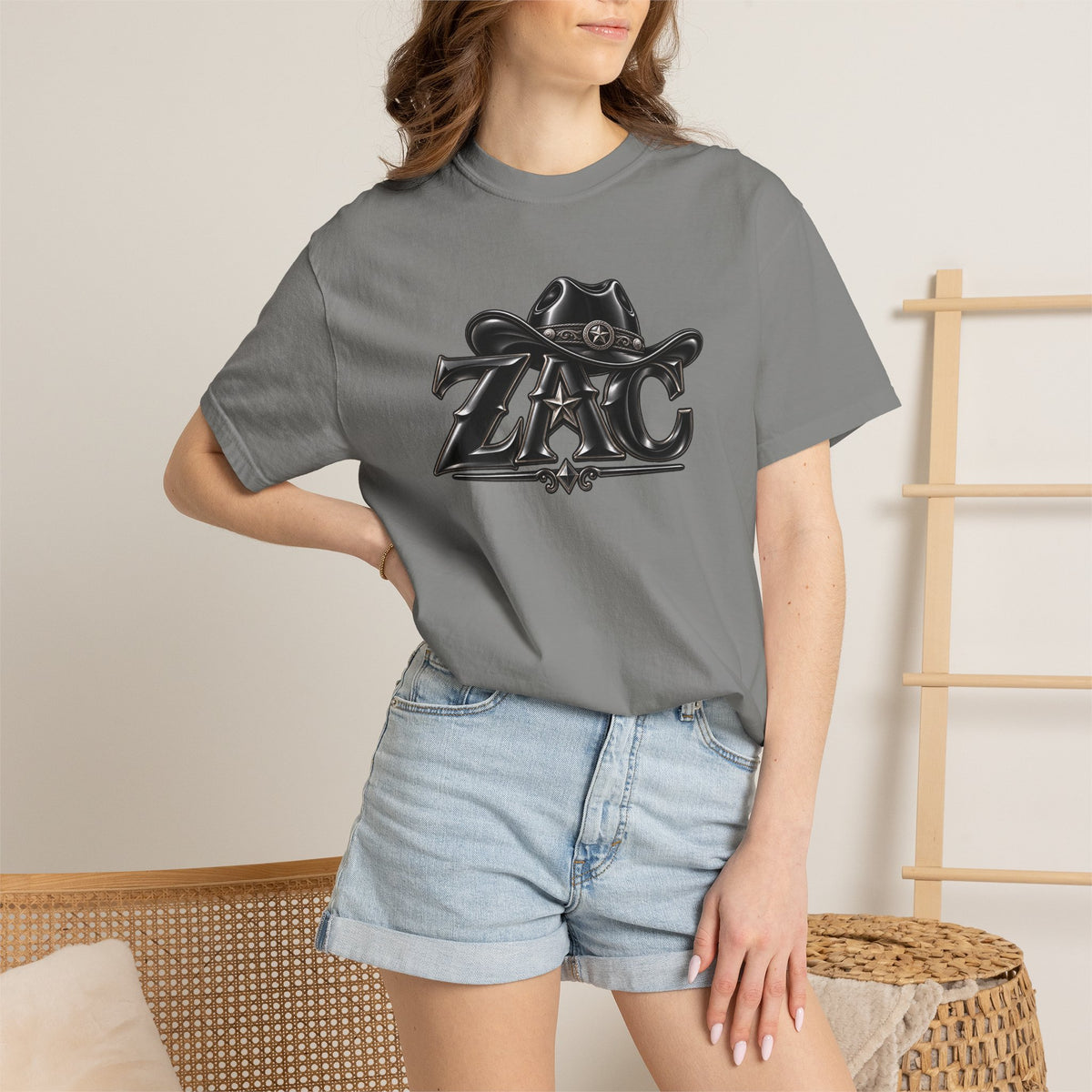 ZAC cowboy logo T-shirt | Western ranch graphic tee