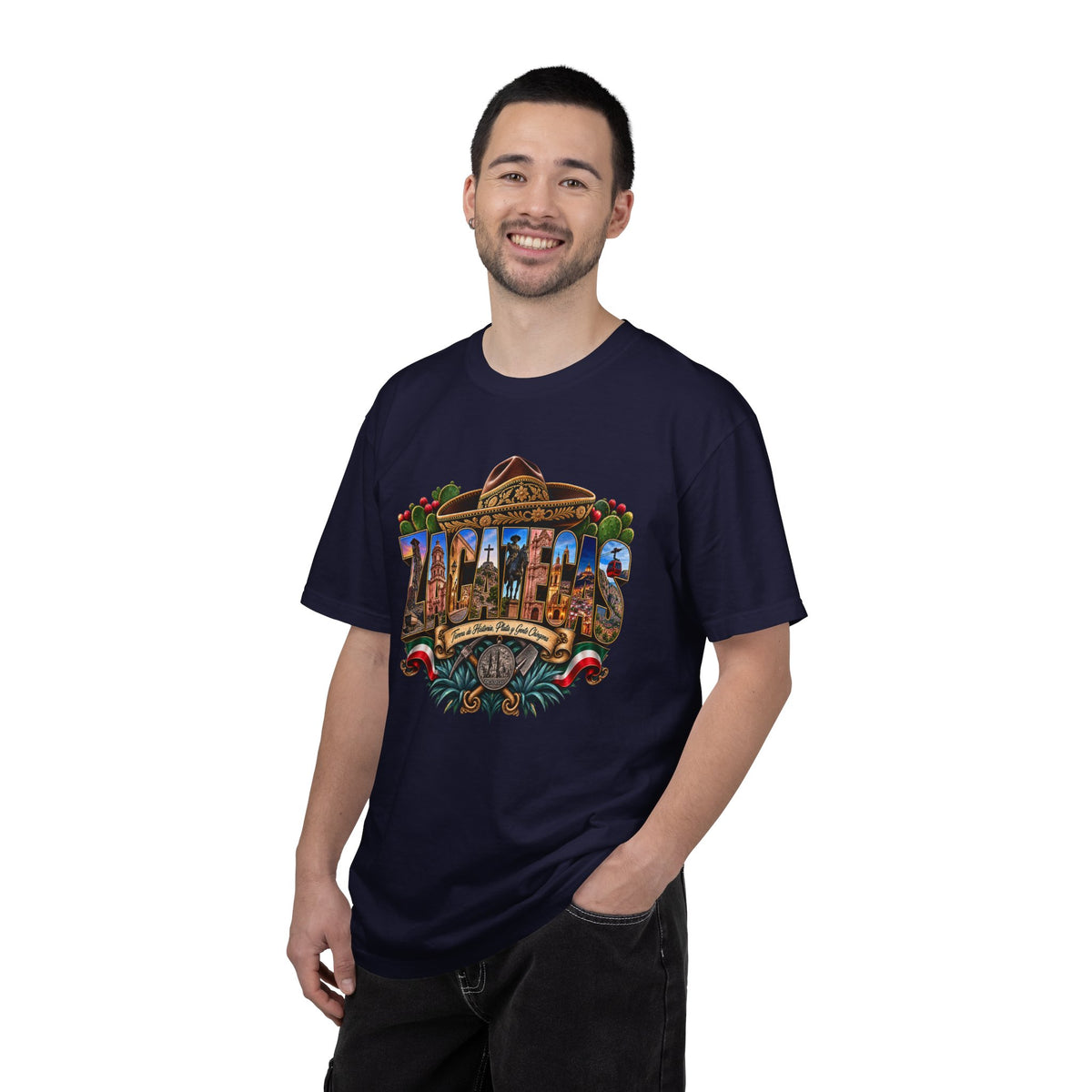Zacatecas Postcard T-Shirt | Desert Cactus City Skyline