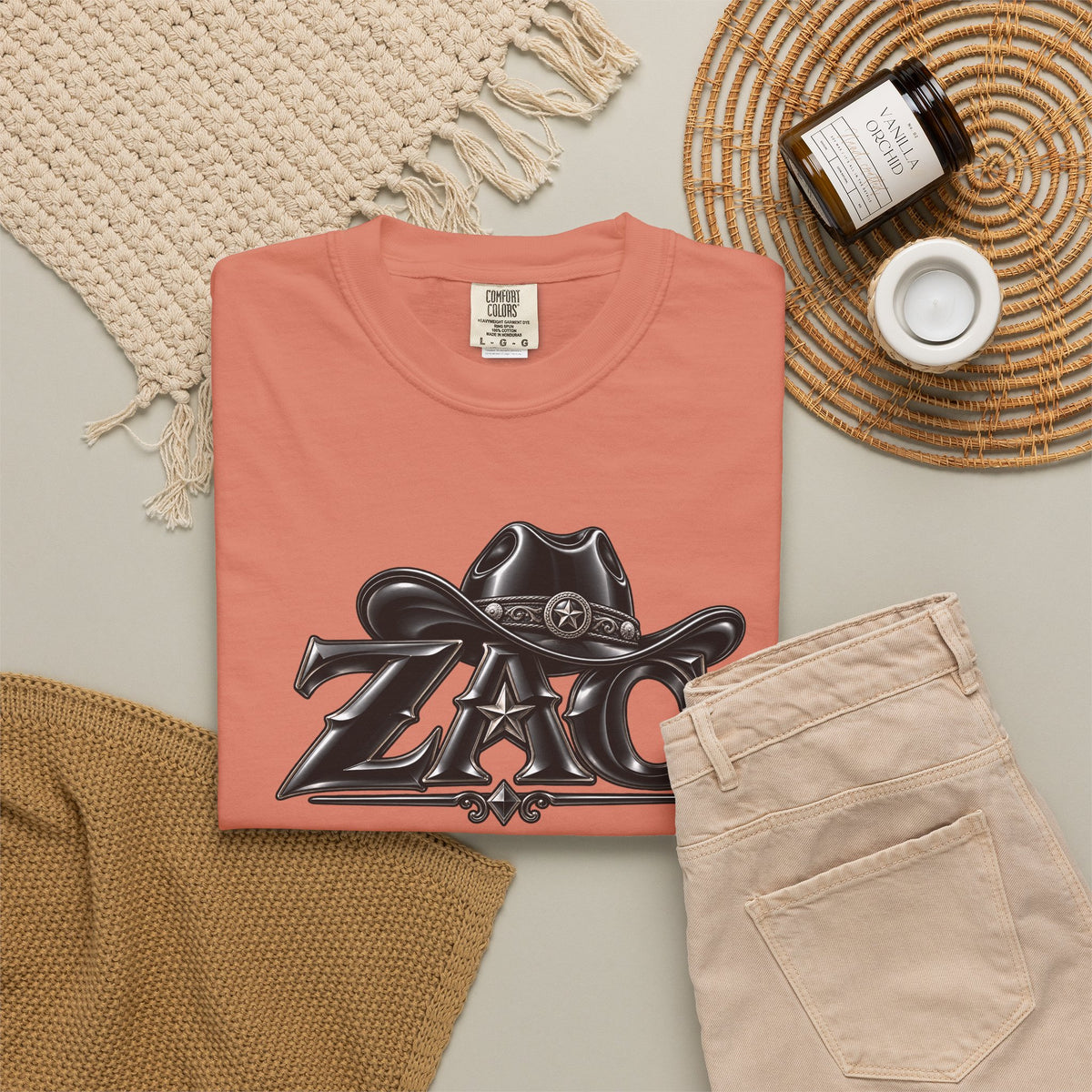 ZAC cowboy logo T-shirt | Western ranch graphic tee