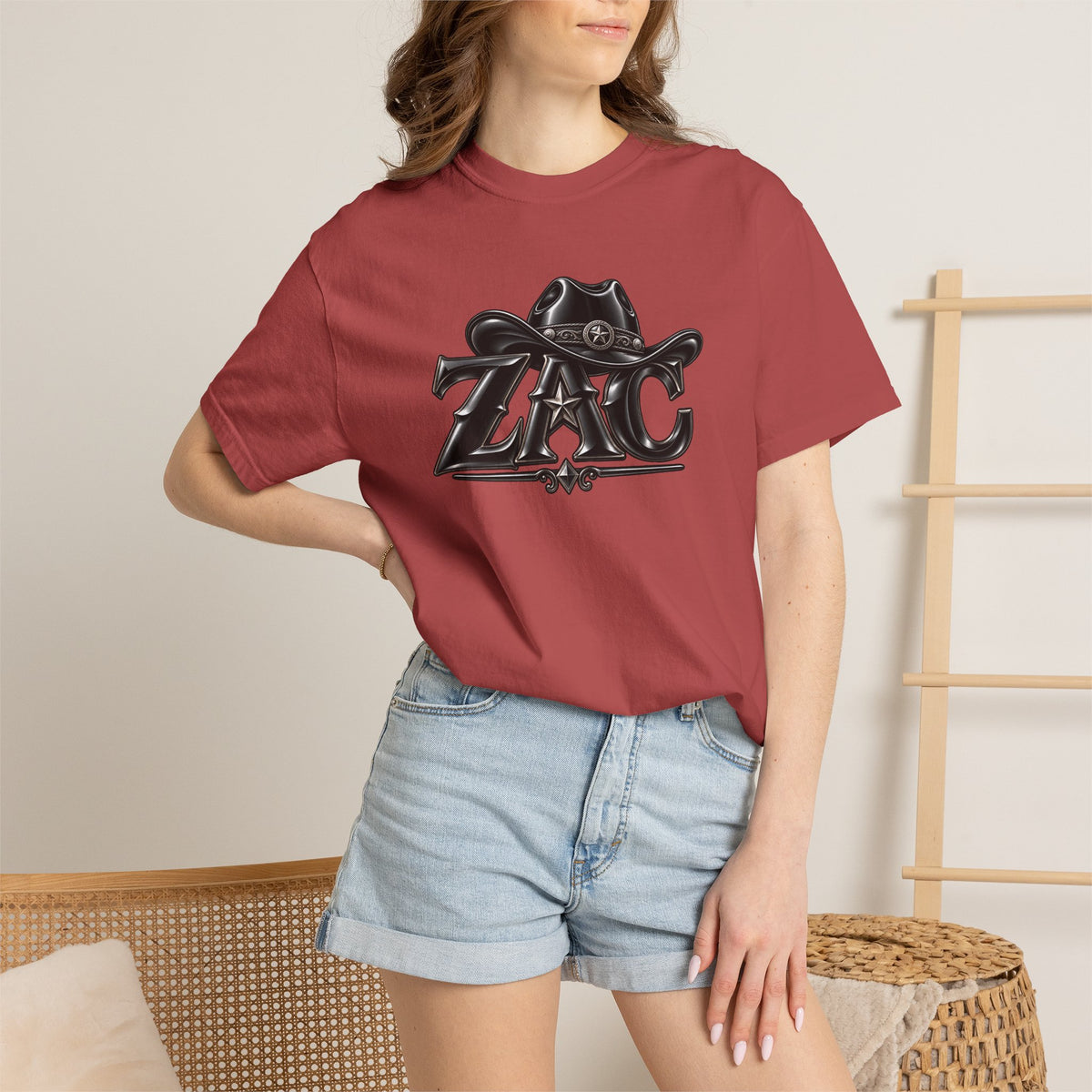 ZAC cowboy logo T-shirt | Western ranch graphic tee