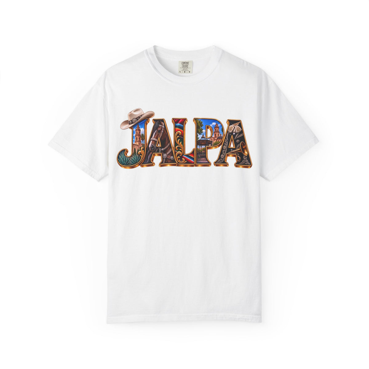 JALPA Graphic T-Shirt — Vintage Southwestern Lettering Tee