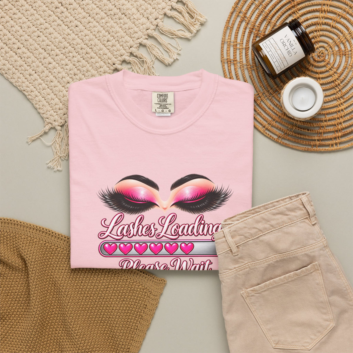 Lashes Loading Please wait Graphic T-Shirt