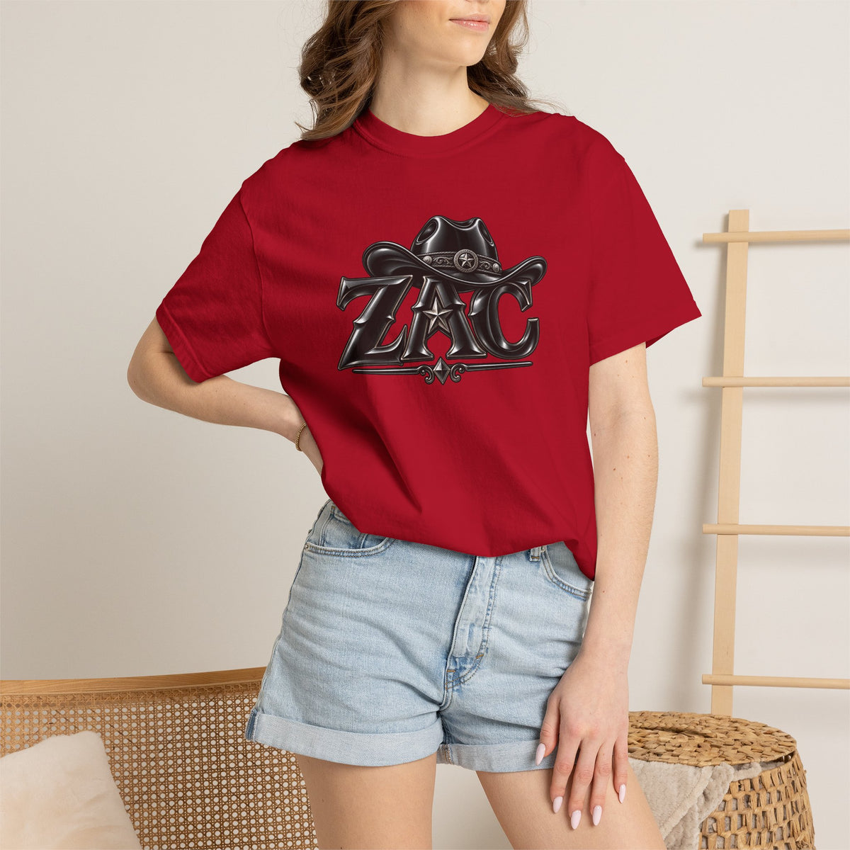 ZAC cowboy logo T-shirt | Western ranch graphic tee