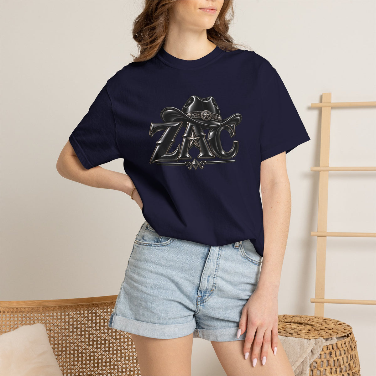 ZAC cowboy logo T-shirt | Western ranch graphic tee