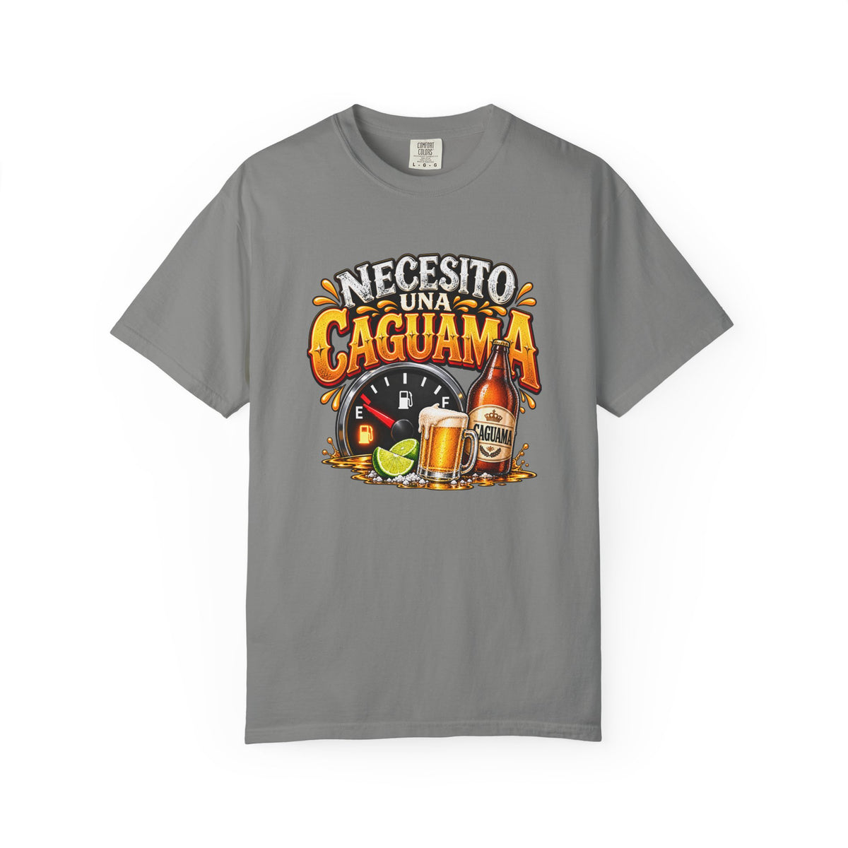 Necesito Una Caguama T-shirt | Beer Bottle, Mug & Lime Design