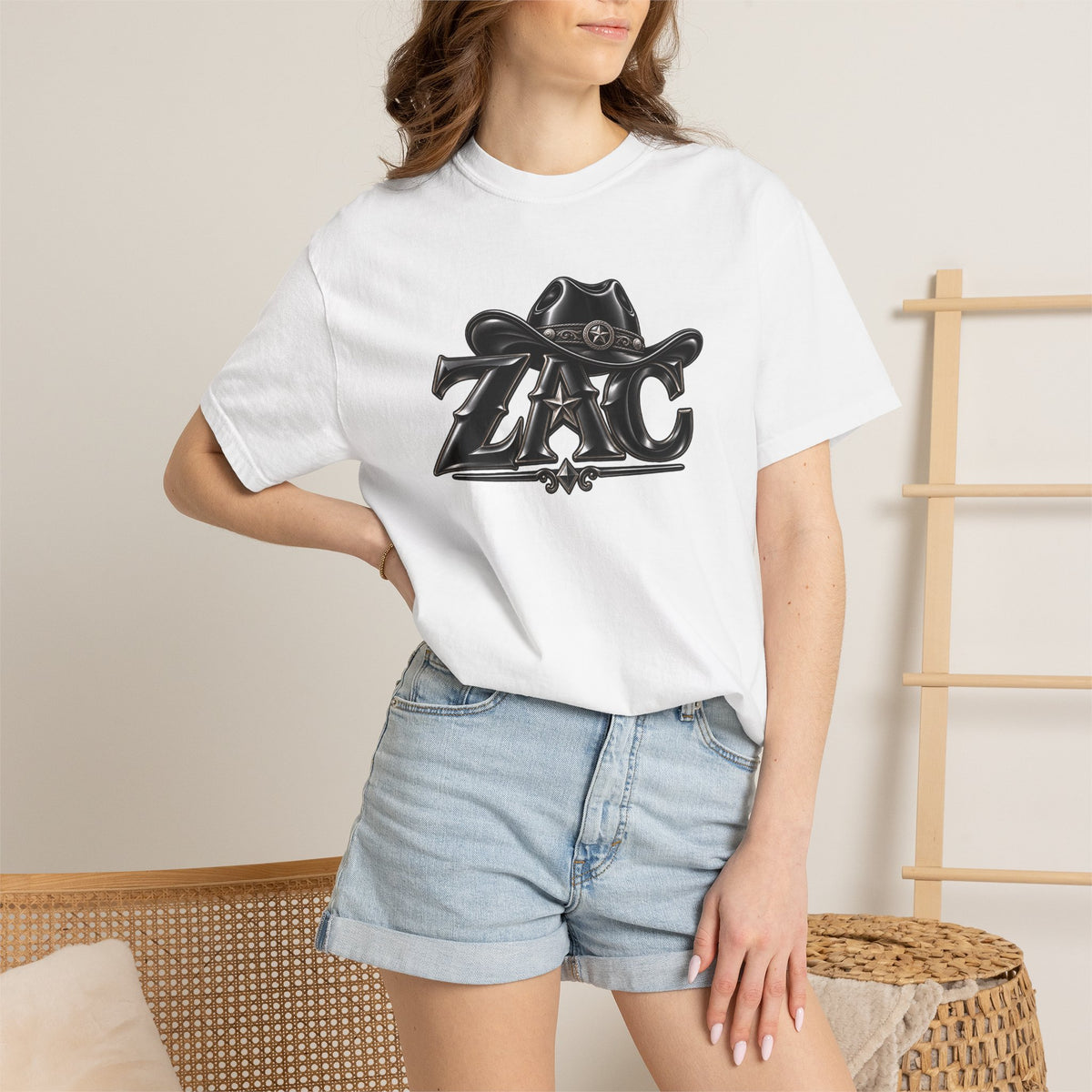 ZAC cowboy logo T-shirt | Western ranch graphic tee