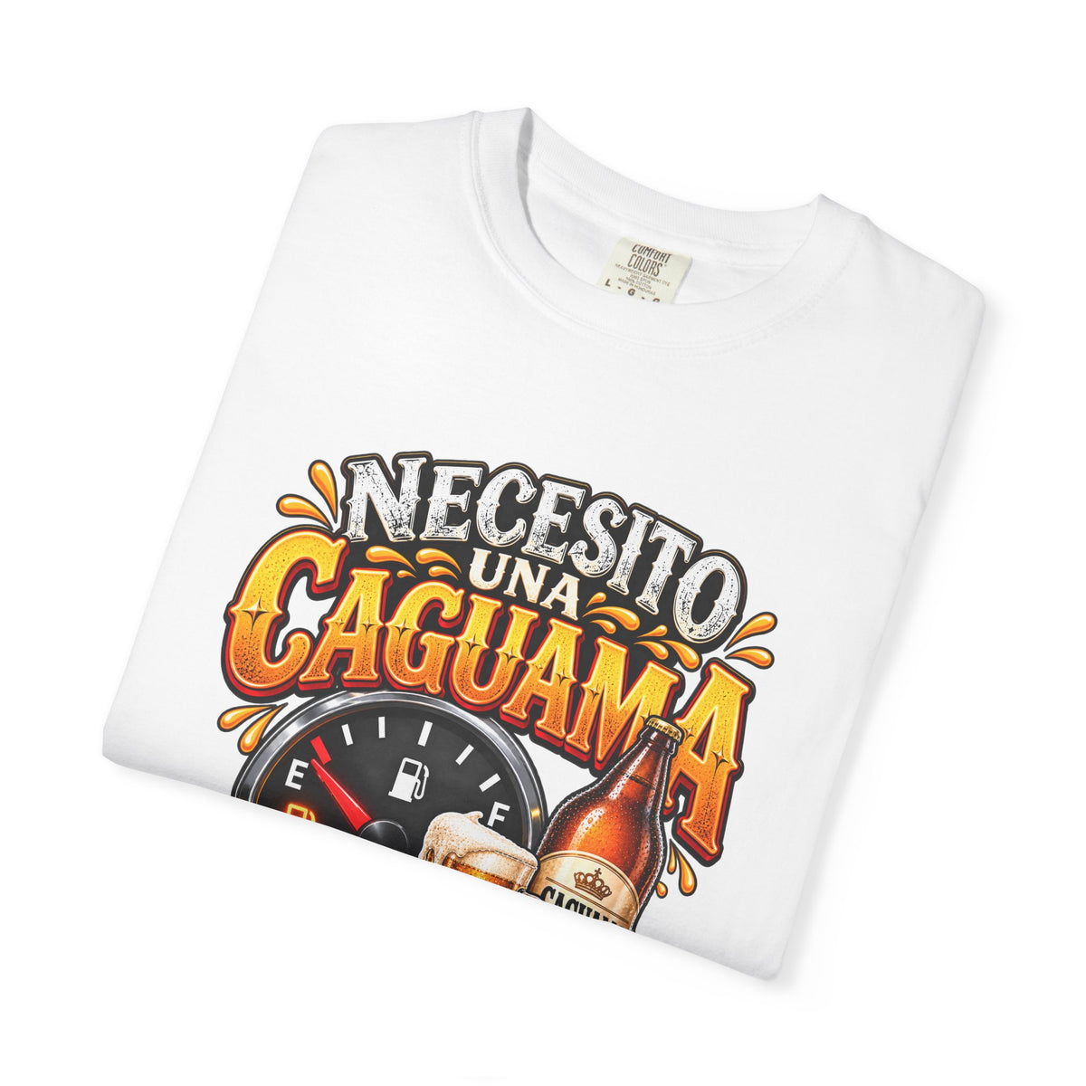Necesito Una Caguama T-shirt | Beer Bottle, Mug & Lime Design