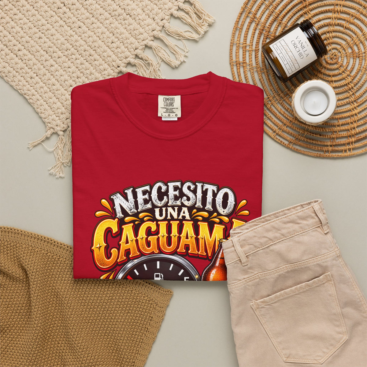 Necesito Una Caguama T-shirt | Beer Bottle, Mug & Lime Design