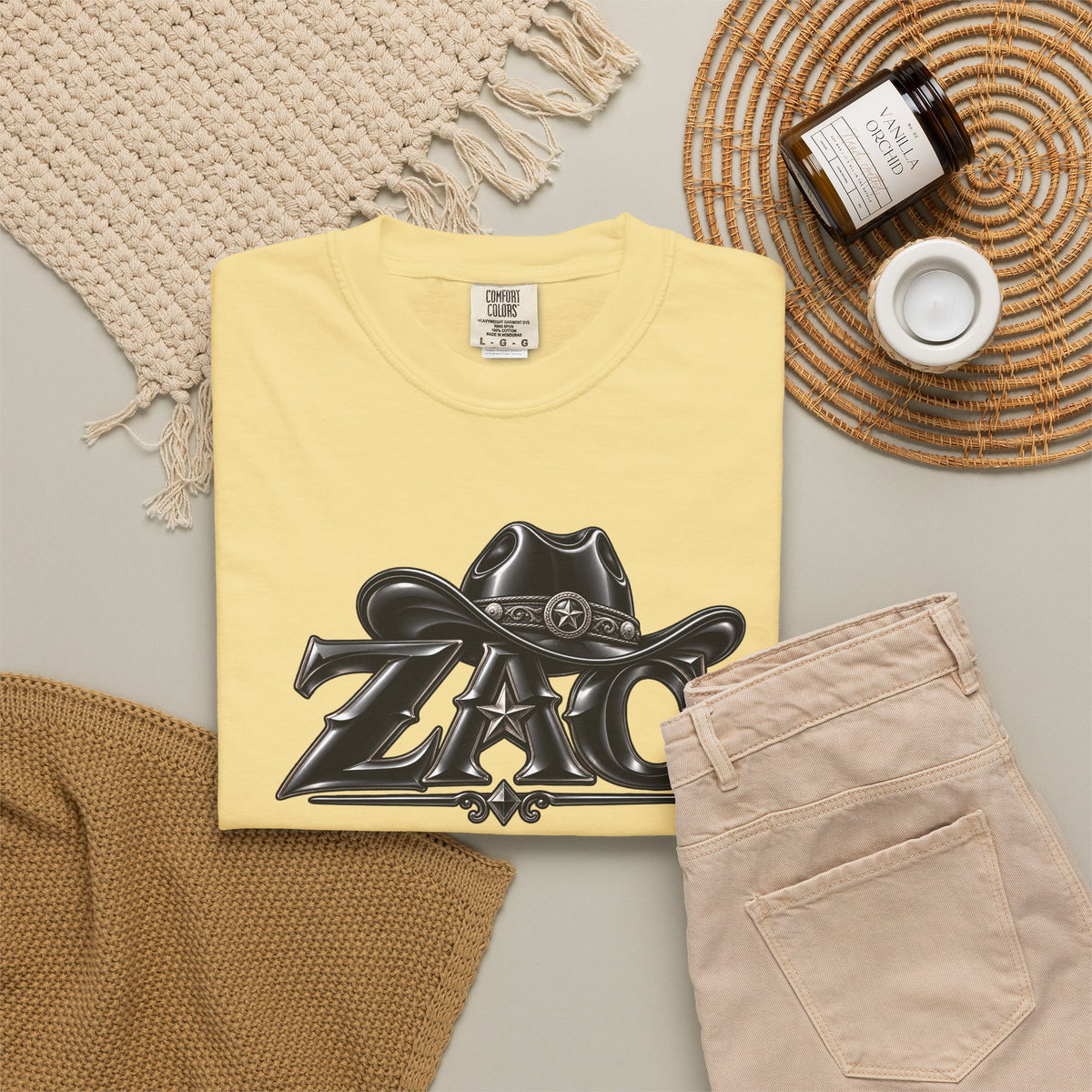 ZAC cowboy logo T-shirt | Western ranch graphic tee