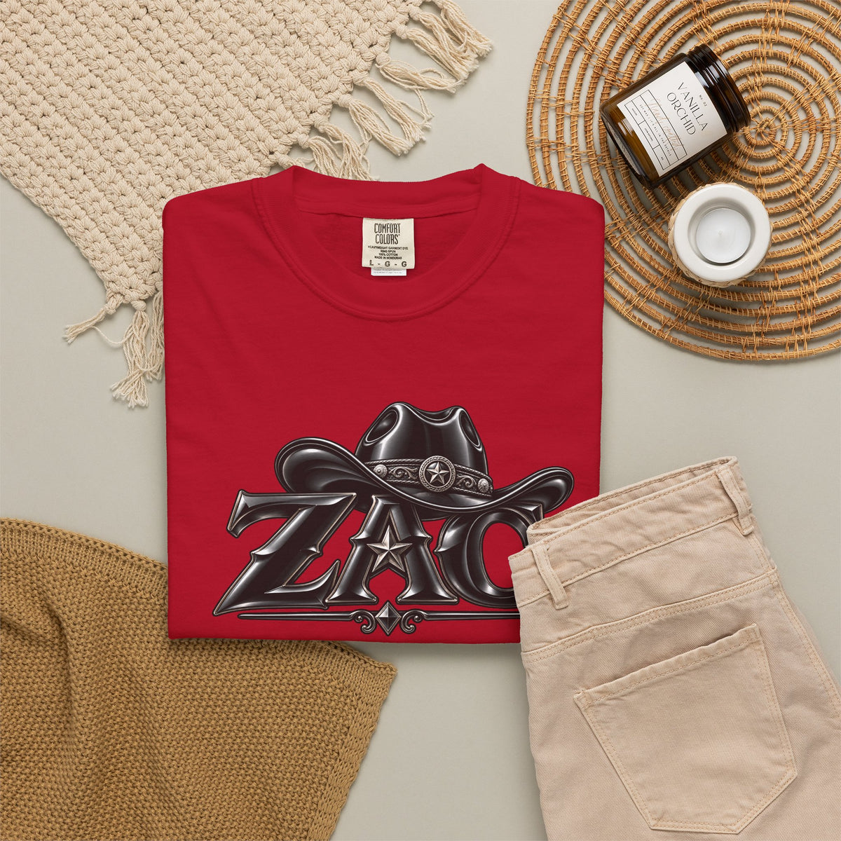 ZAC cowboy logo T-shirt | Western ranch graphic tee