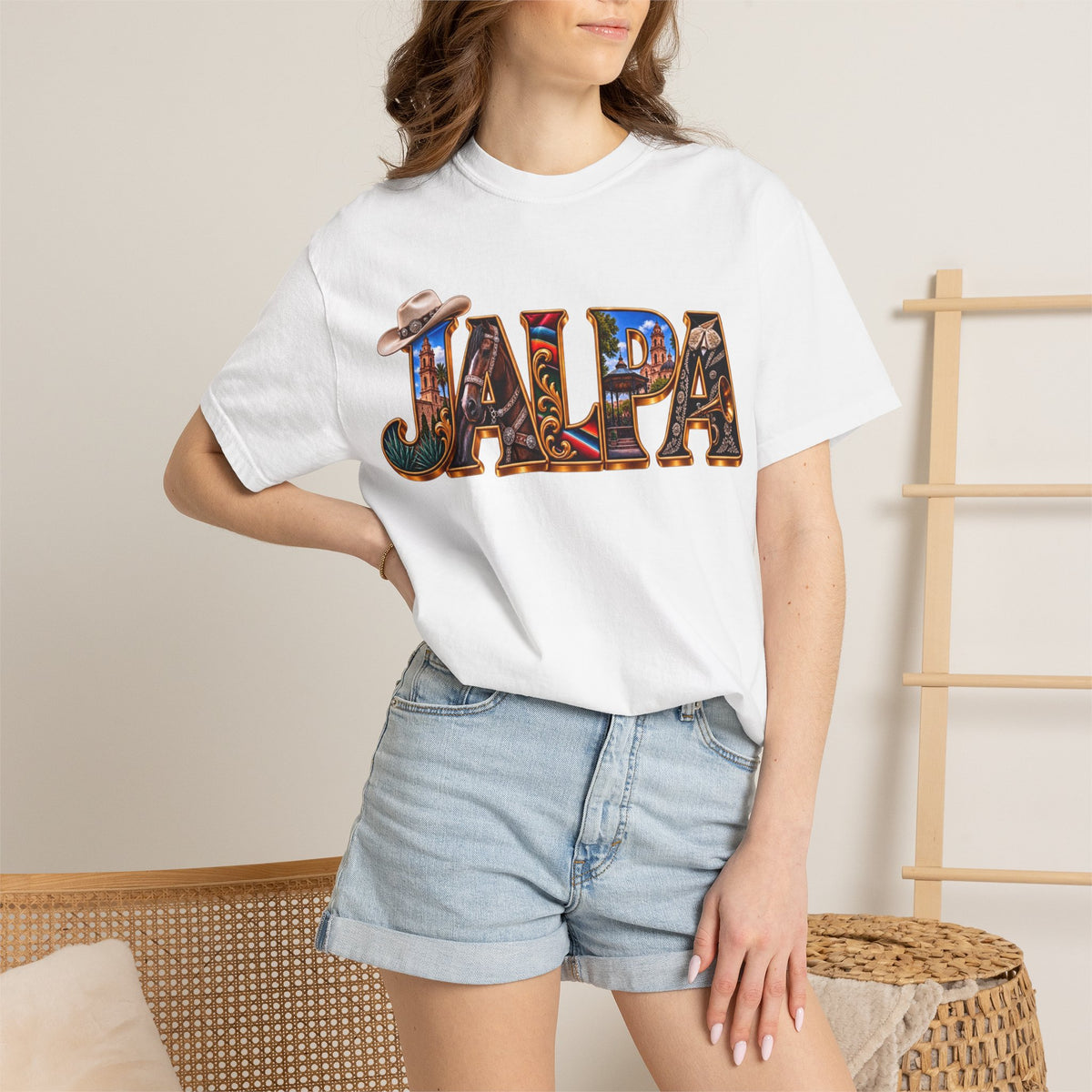 JALPA Graphic T-Shirt — Vintage Southwestern Lettering Tee