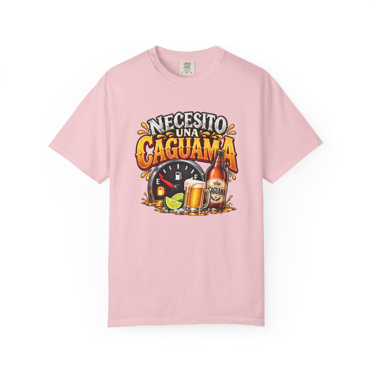 Necesito Una Caguama T-shirt | Beer Bottle, Mug & Lime Design