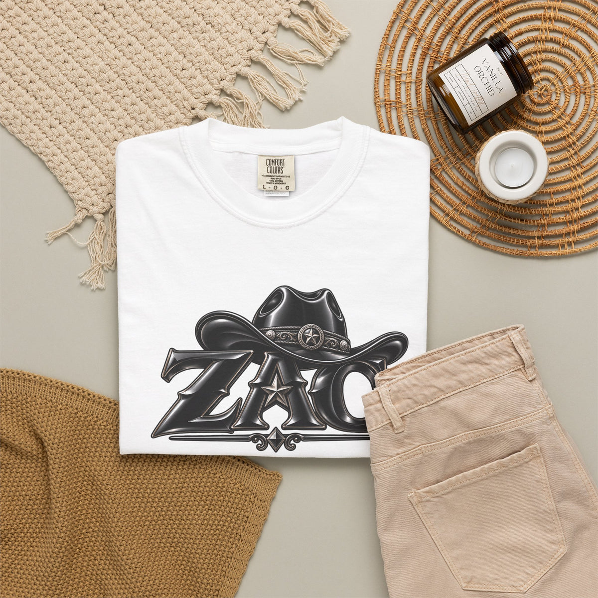 ZAC cowboy logo T-shirt | Western ranch graphic tee