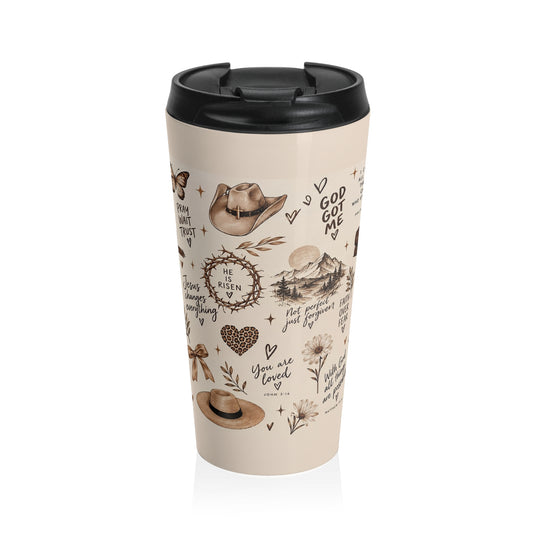Faith & Farmhouse Stainless Steel Travel Mug