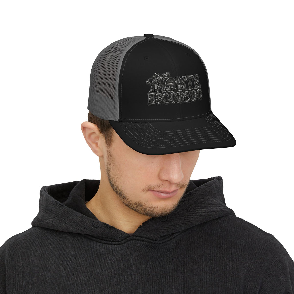 Monte Escobedo Hat | Embroidered Trucker Cap, Mesh Snapback