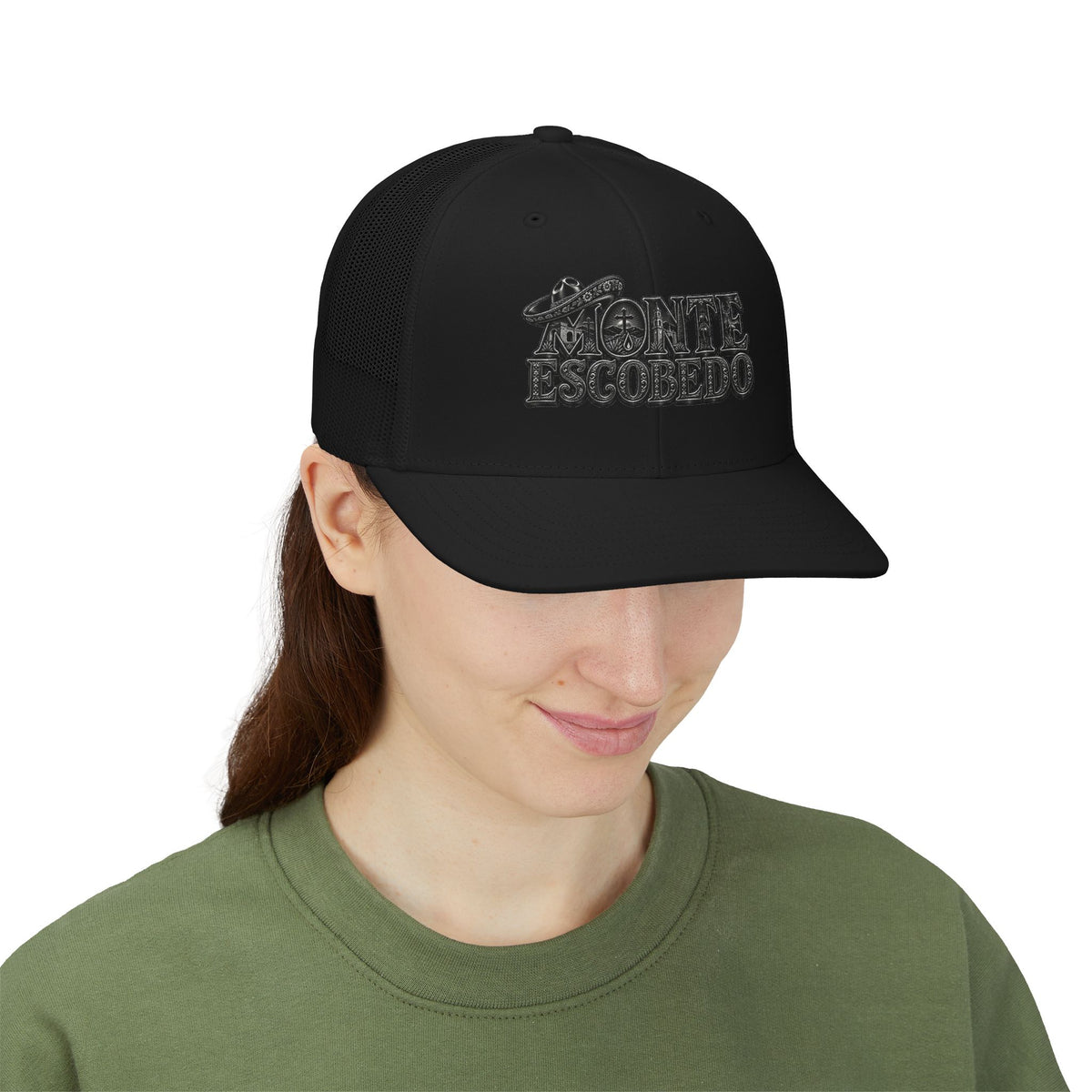 Monte Escobedo Hat | Embroidered Trucker Cap, Mesh Snapback