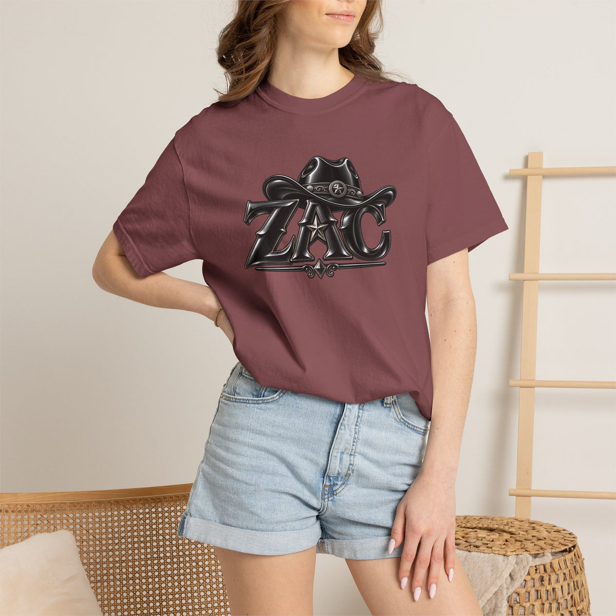ZAC cowboy logo T-shirt | Western ranch graphic tee