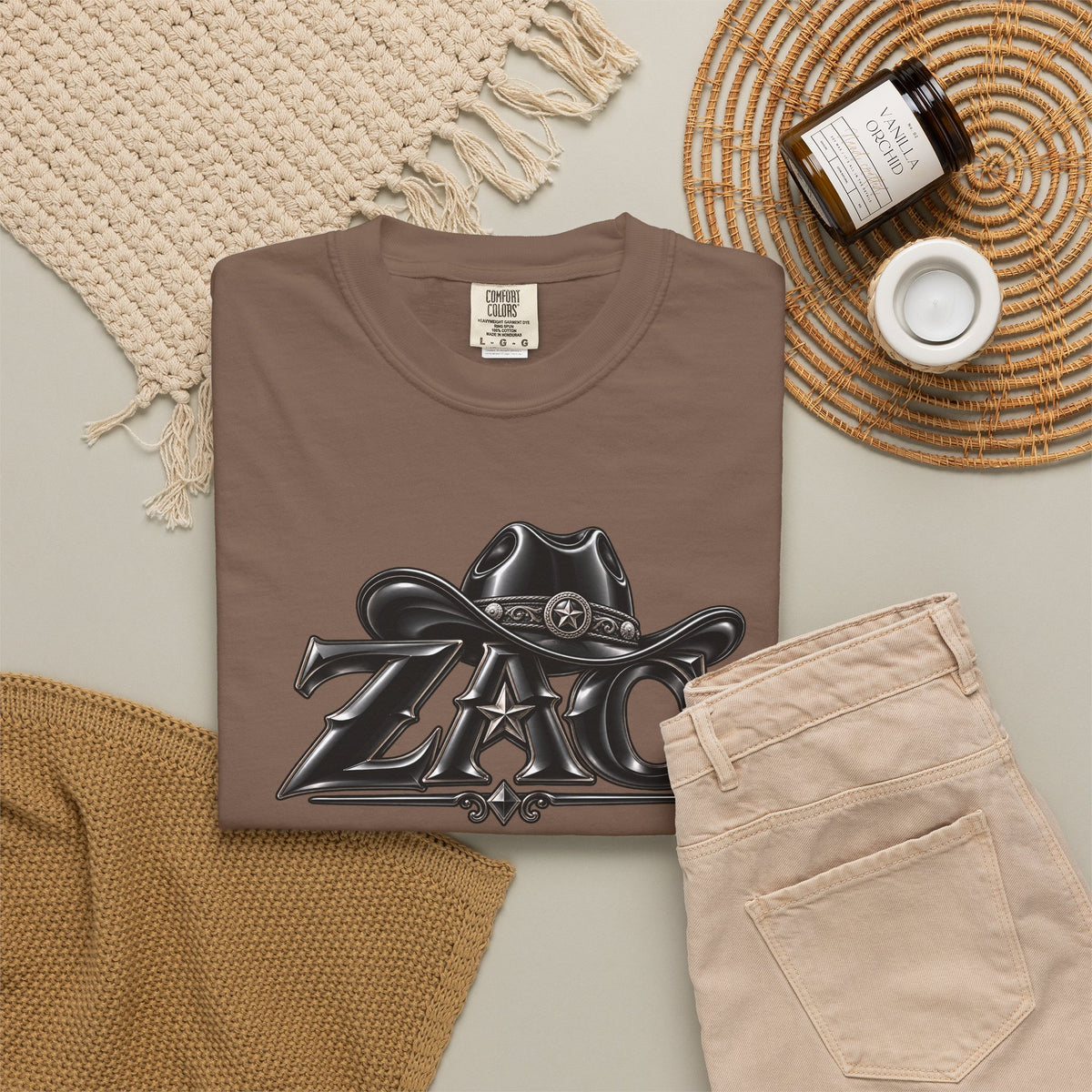 ZAC cowboy logo T-shirt | Western ranch graphic tee