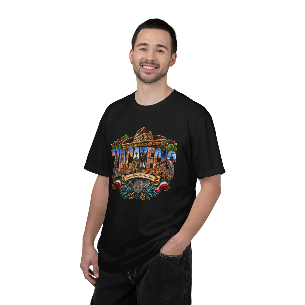 Zacatecas Postcard T-Shirt | Desert Cactus City Skyline