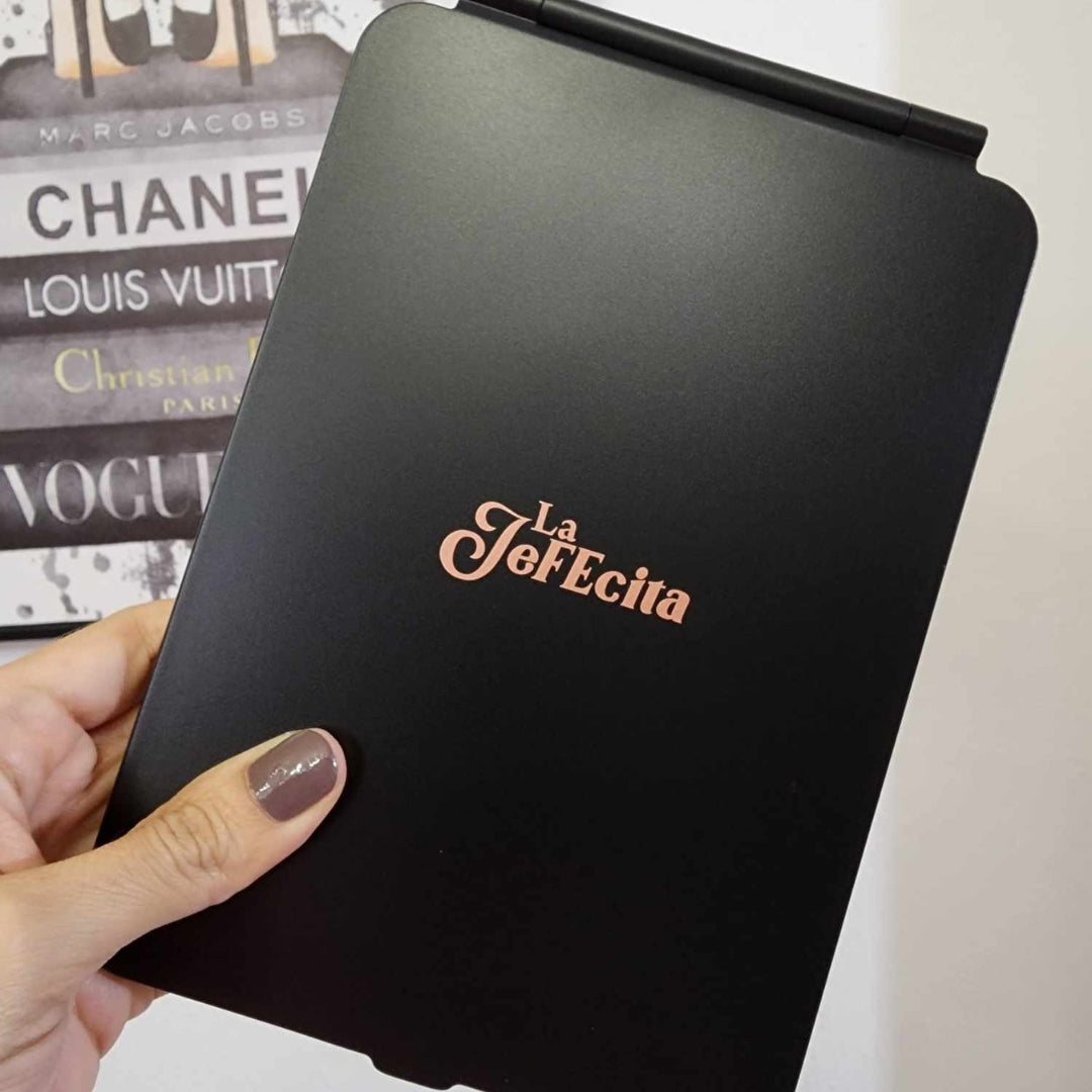 BACK IN STOCK: La Jefecita Black LED iPad Size mirror